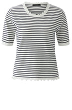 Blue & White Striped Top