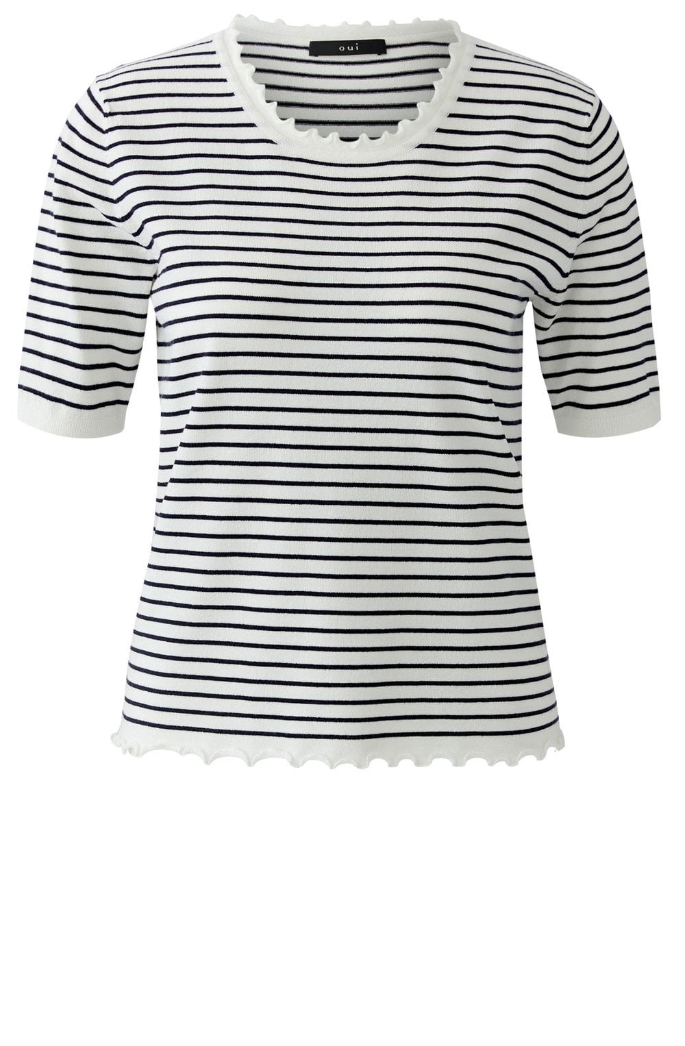 Blue & White Striped Top