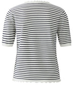 Blue & White Striped Top