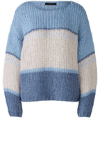 Blue Wool and Mohair Chunky Jumper