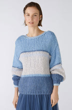 Blue Wool and Mohair Chunky Jumper