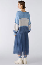 Blue Wool and Mohair Chunky Jumper