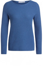 Blue Woven Knit Jumper