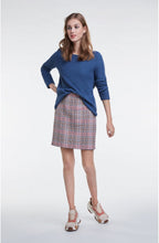 Blue Woven Knit Jumper