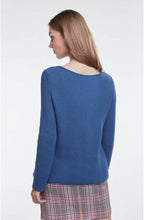 Blue Woven Knit Jumper