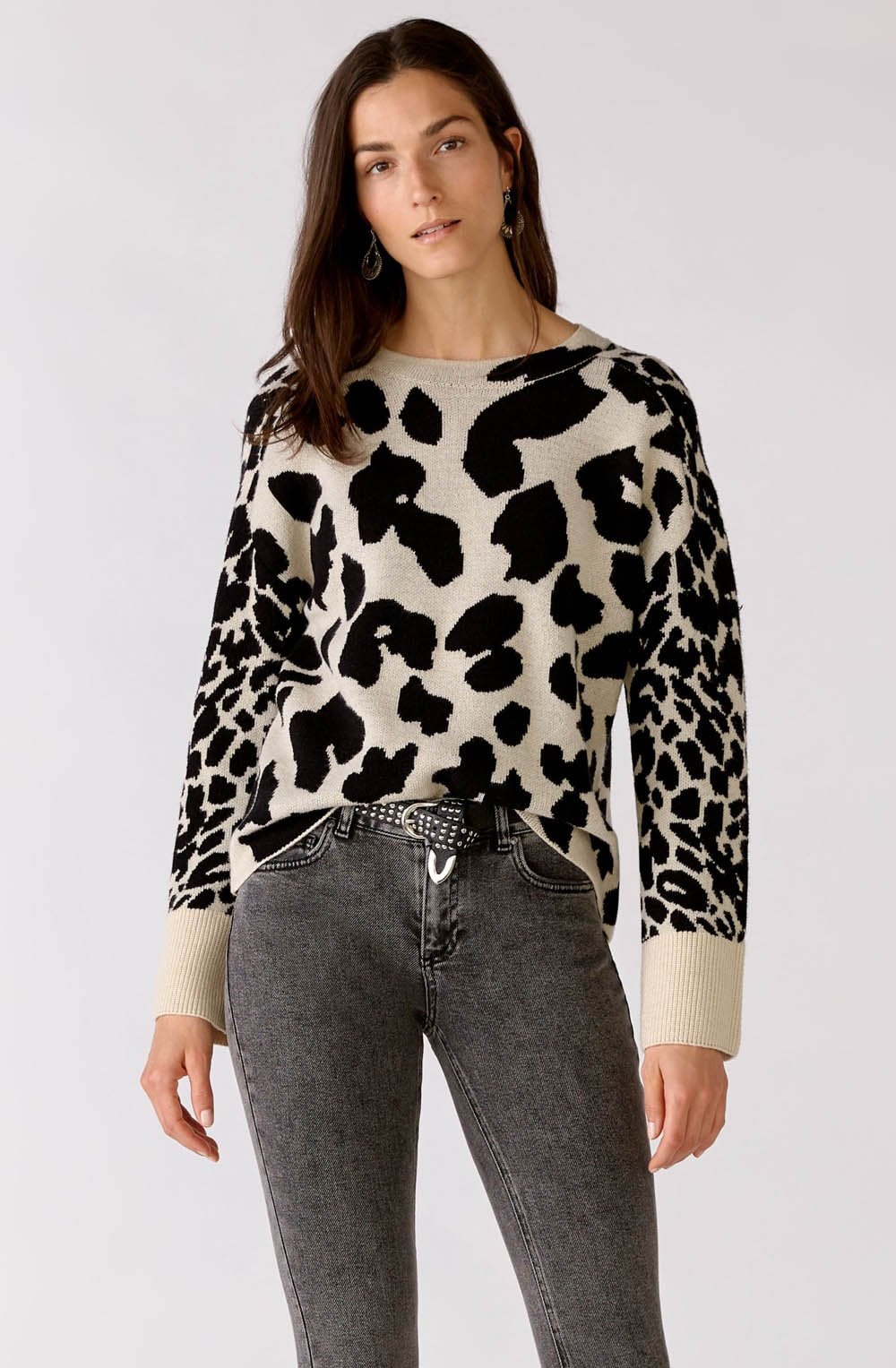 Bold Animal Print Box Jumper