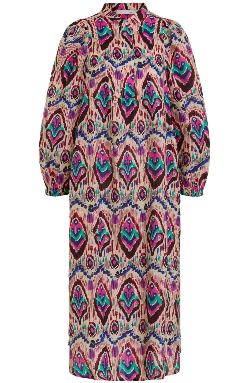 Bold Aztec Print Smock Dress
