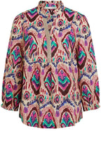 Bold Aztec Print Smock Top
