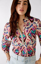 Bold Aztec Print Smock Top