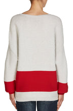 Bold Design Ribbed Knit Sweater