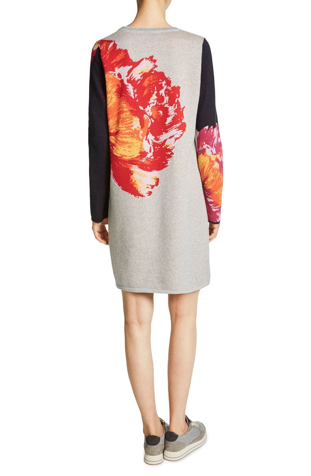 Bold Floral Knit Dress