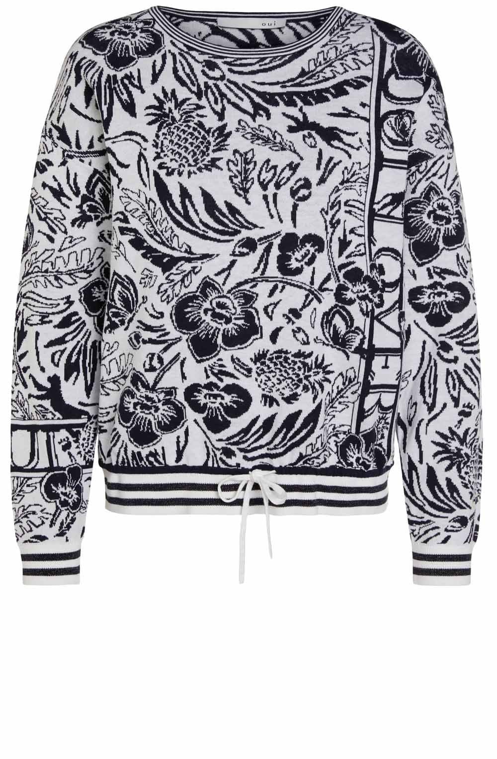 Bold Floral Print Jumper