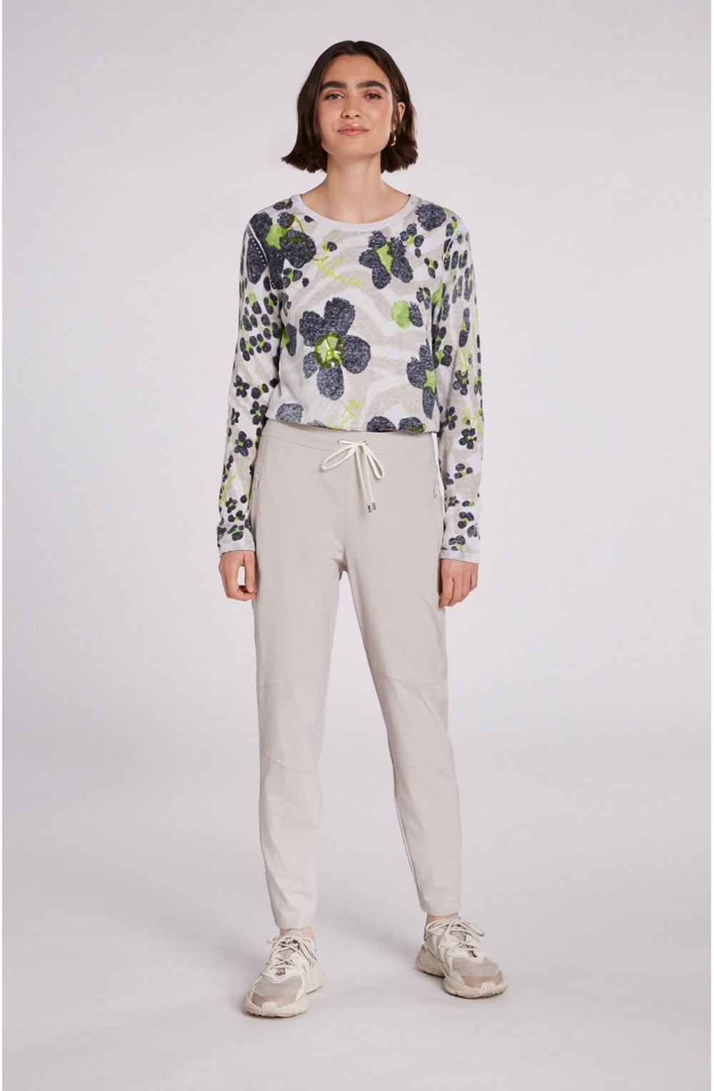 Bold Floral Print Jumper