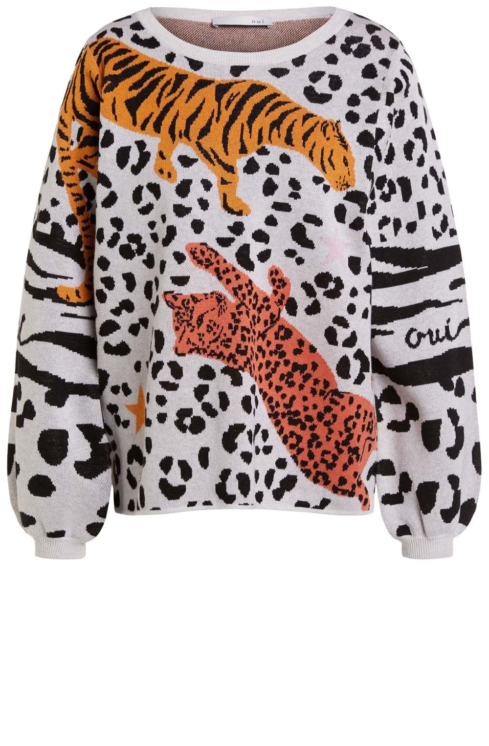 Bold Leopard Design Jumper
