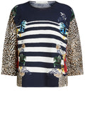 Bold Mixed Print Sweater
