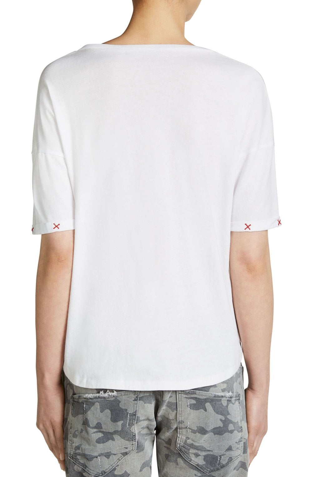 Bold Motif Jersey T Shirt