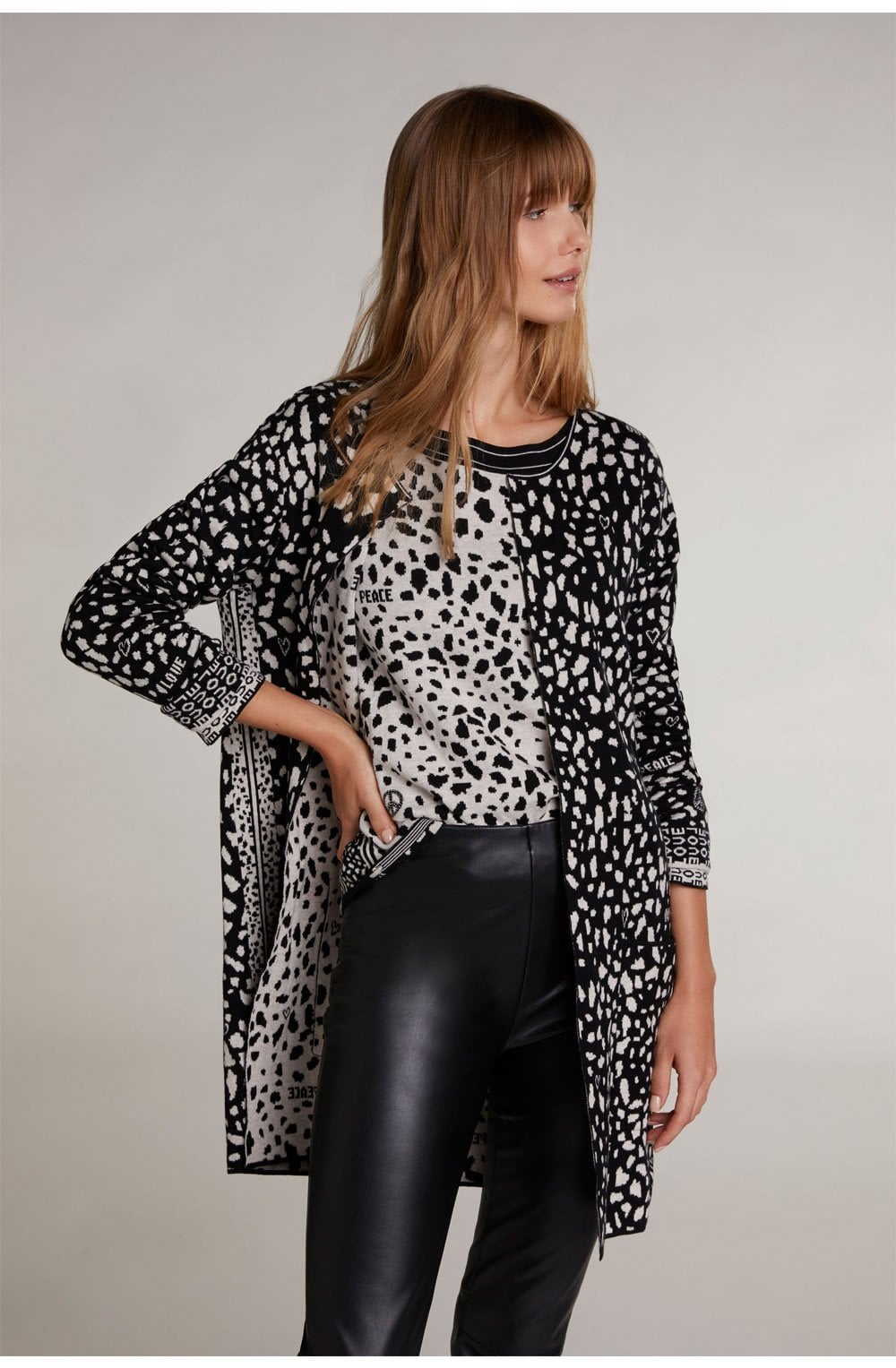 Bold Print Cardigan