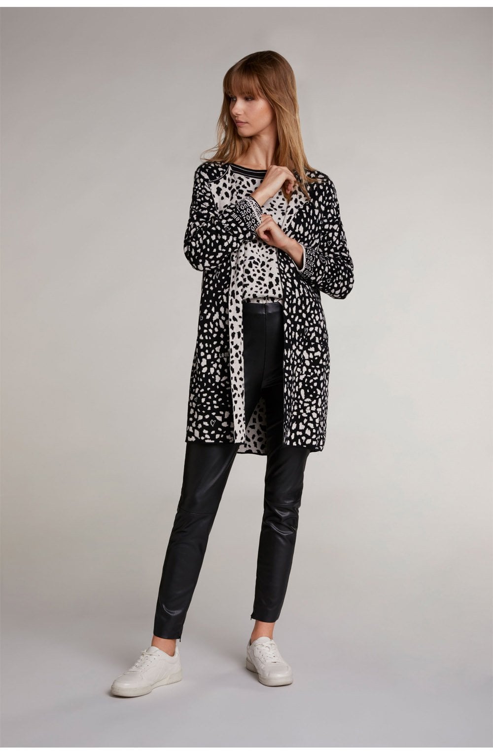 Bold Print Cardigan