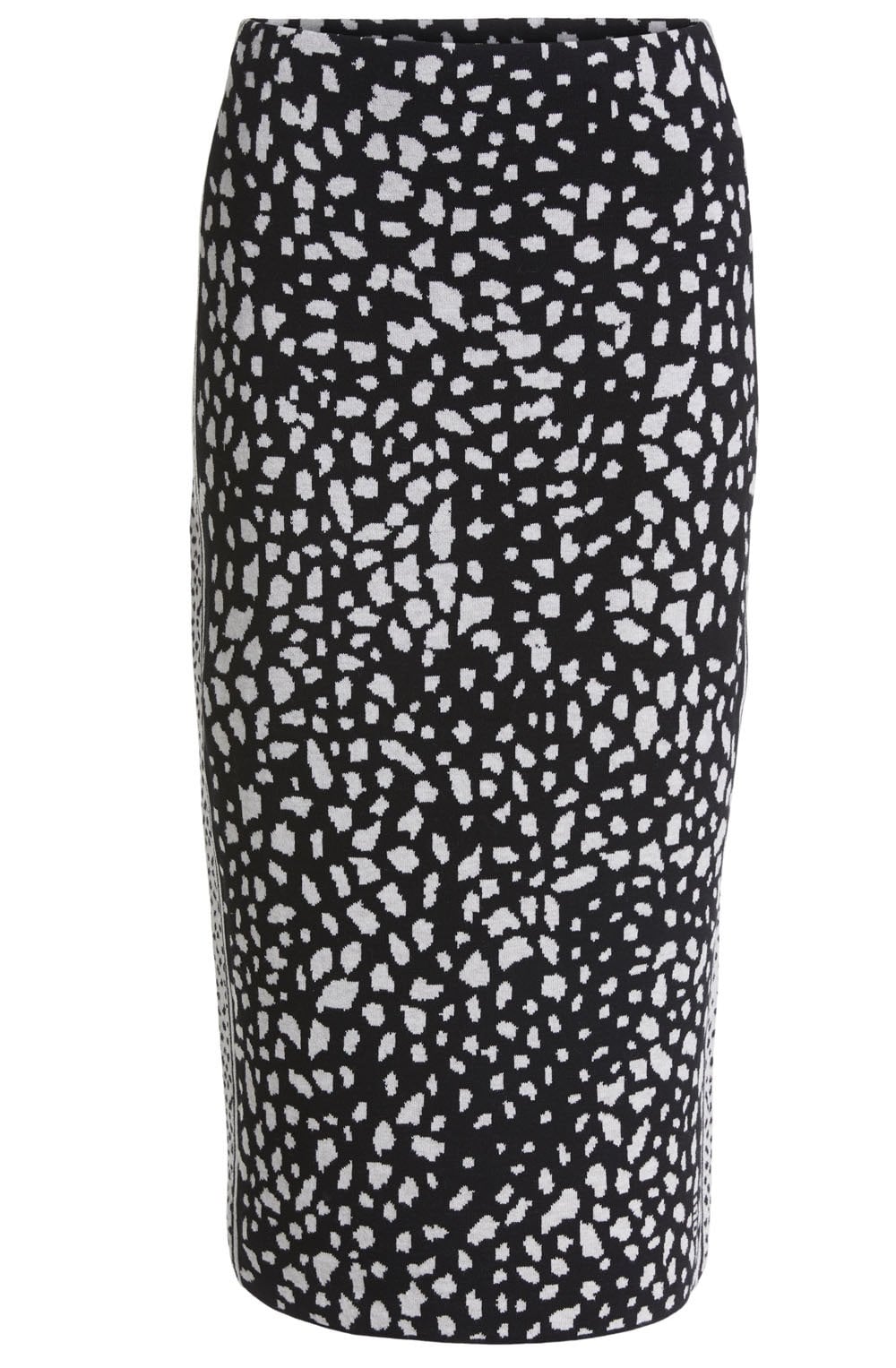 Bold Print Knit Skirt