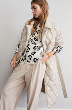 Bold Print Rounded Hemline Jacquard Jumper