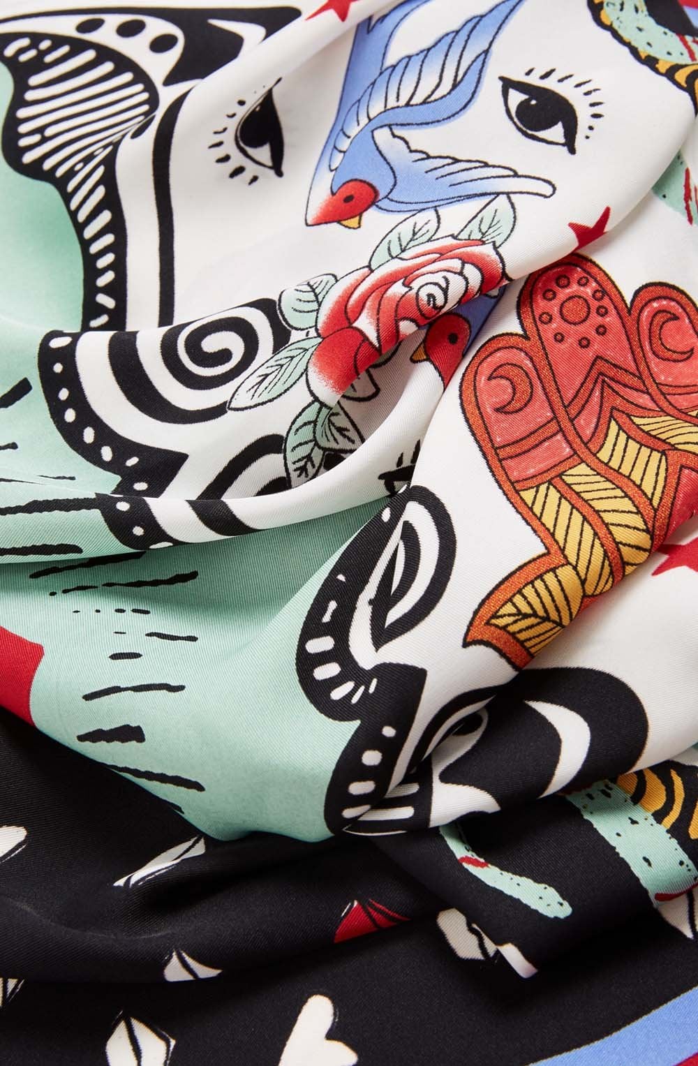 Bold Print Square Scarf