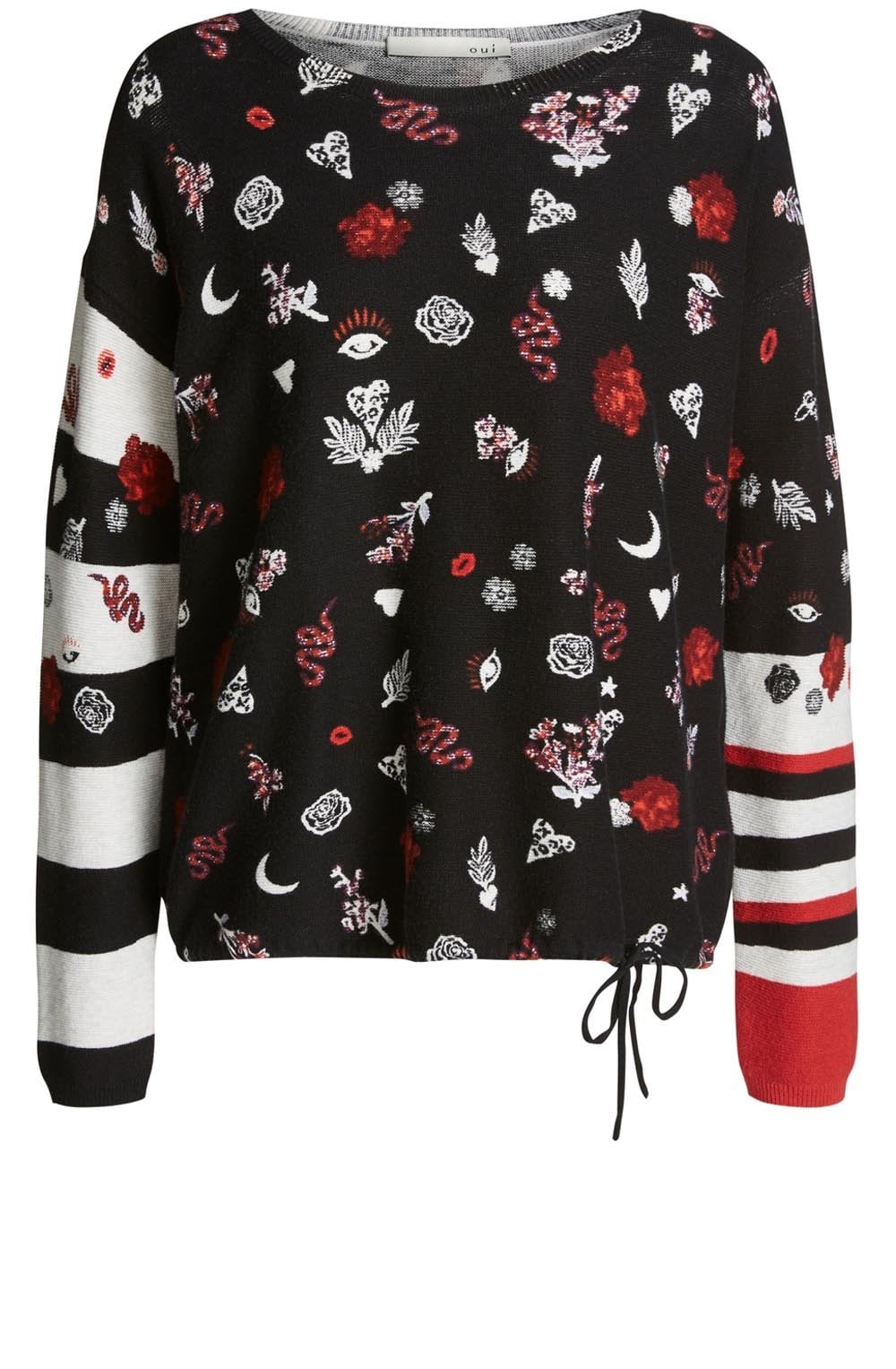 Bold Print Sweater