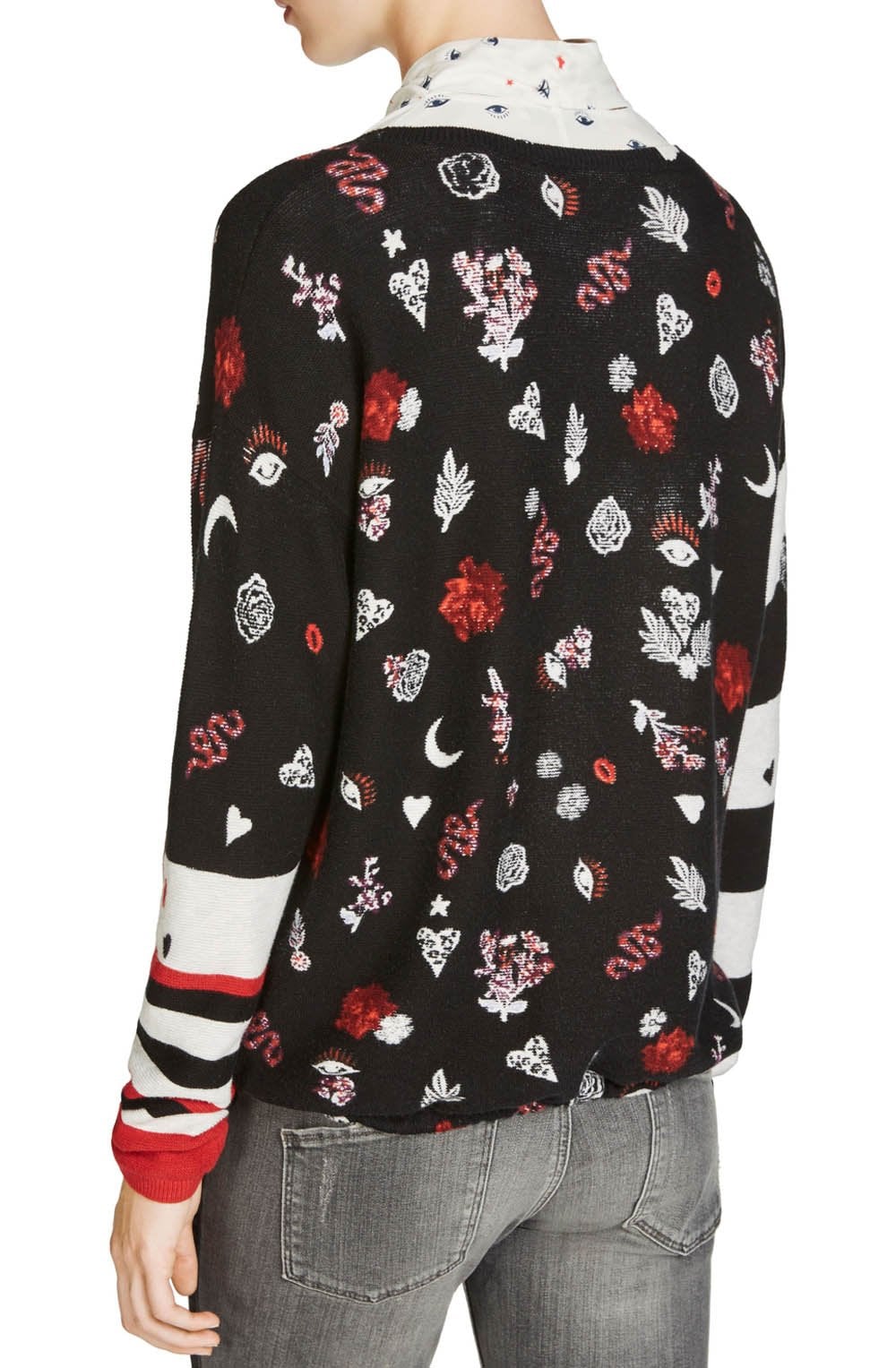 Bold Print Sweater