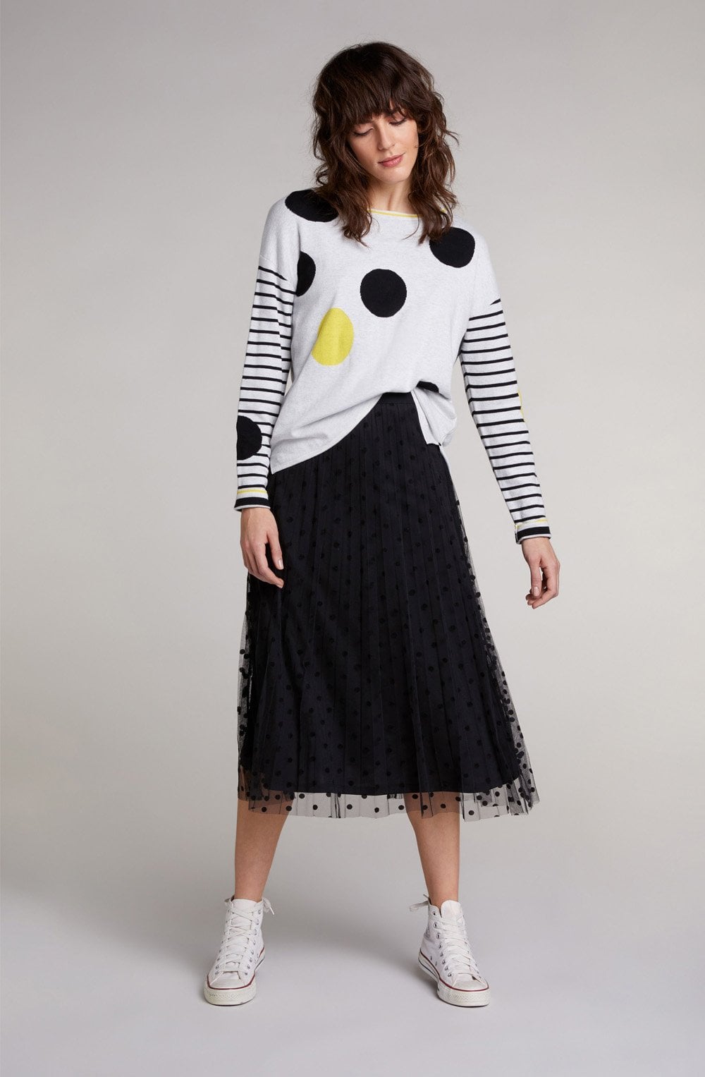 Bold Spot Print Jumper