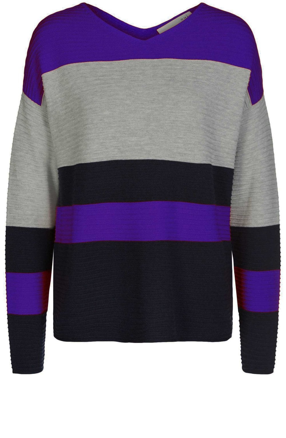 Bold Striped Ribbed Sweater