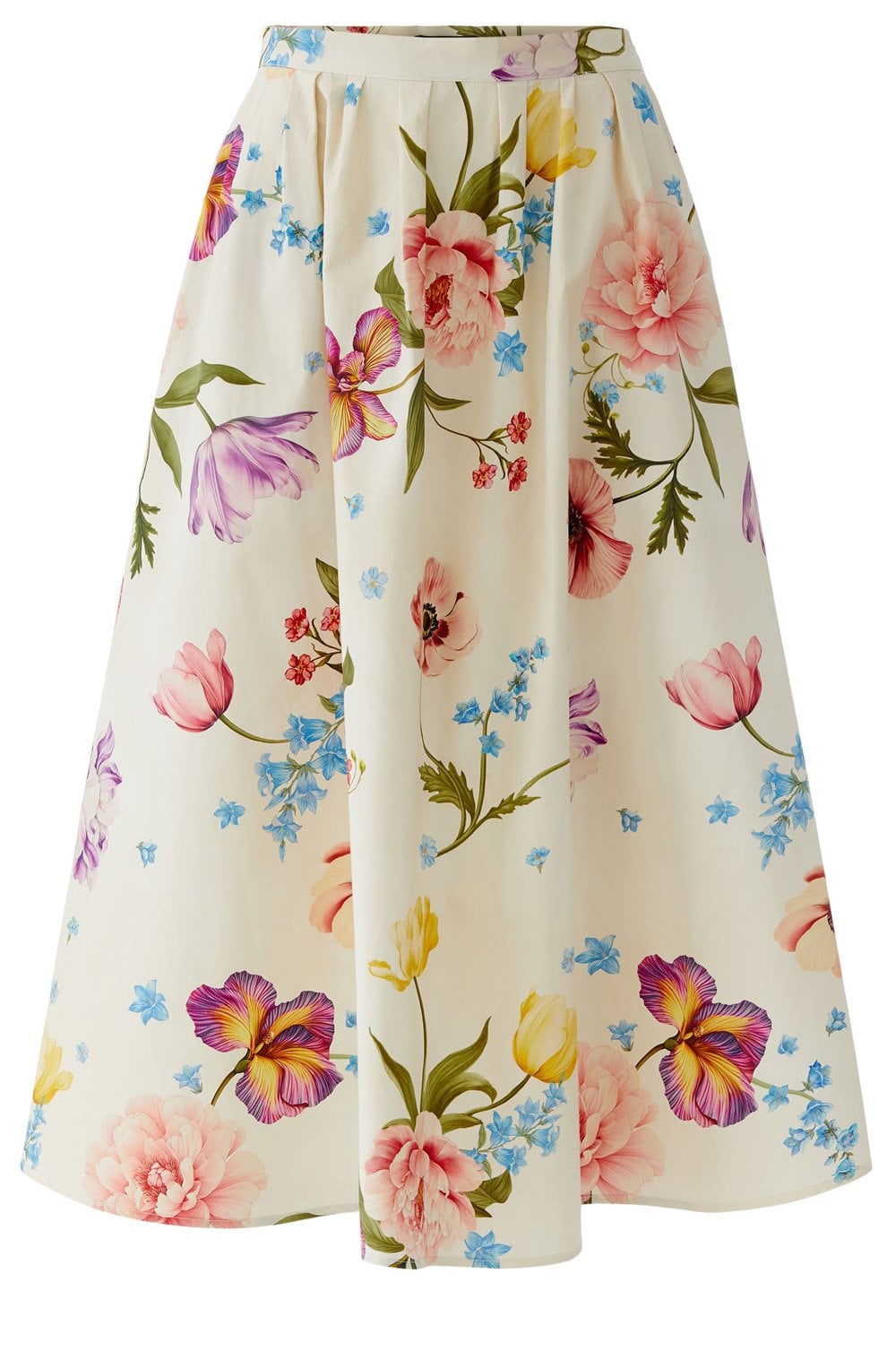 Botany Bliss Cotton Midi Skirt