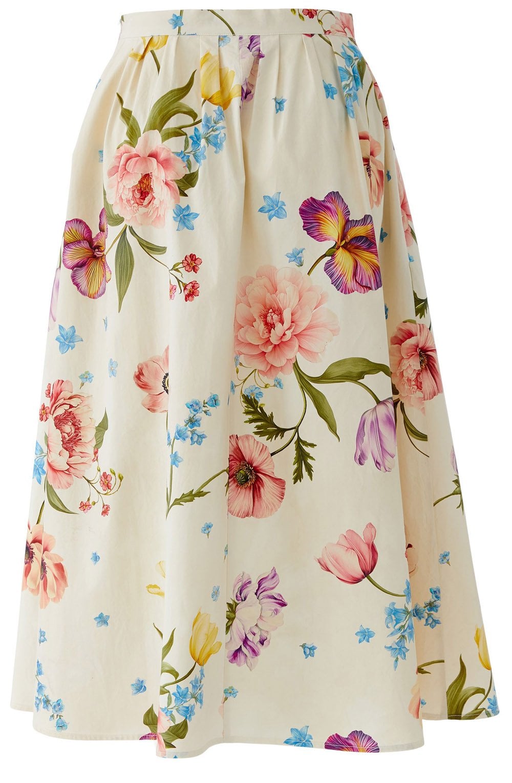 Botany Bliss Cotton Midi Skirt