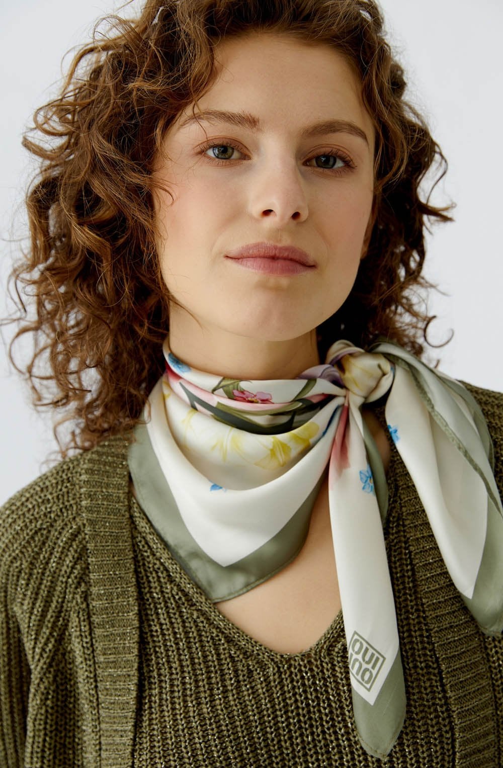Botany Bliss Silk Touch Square Scarf