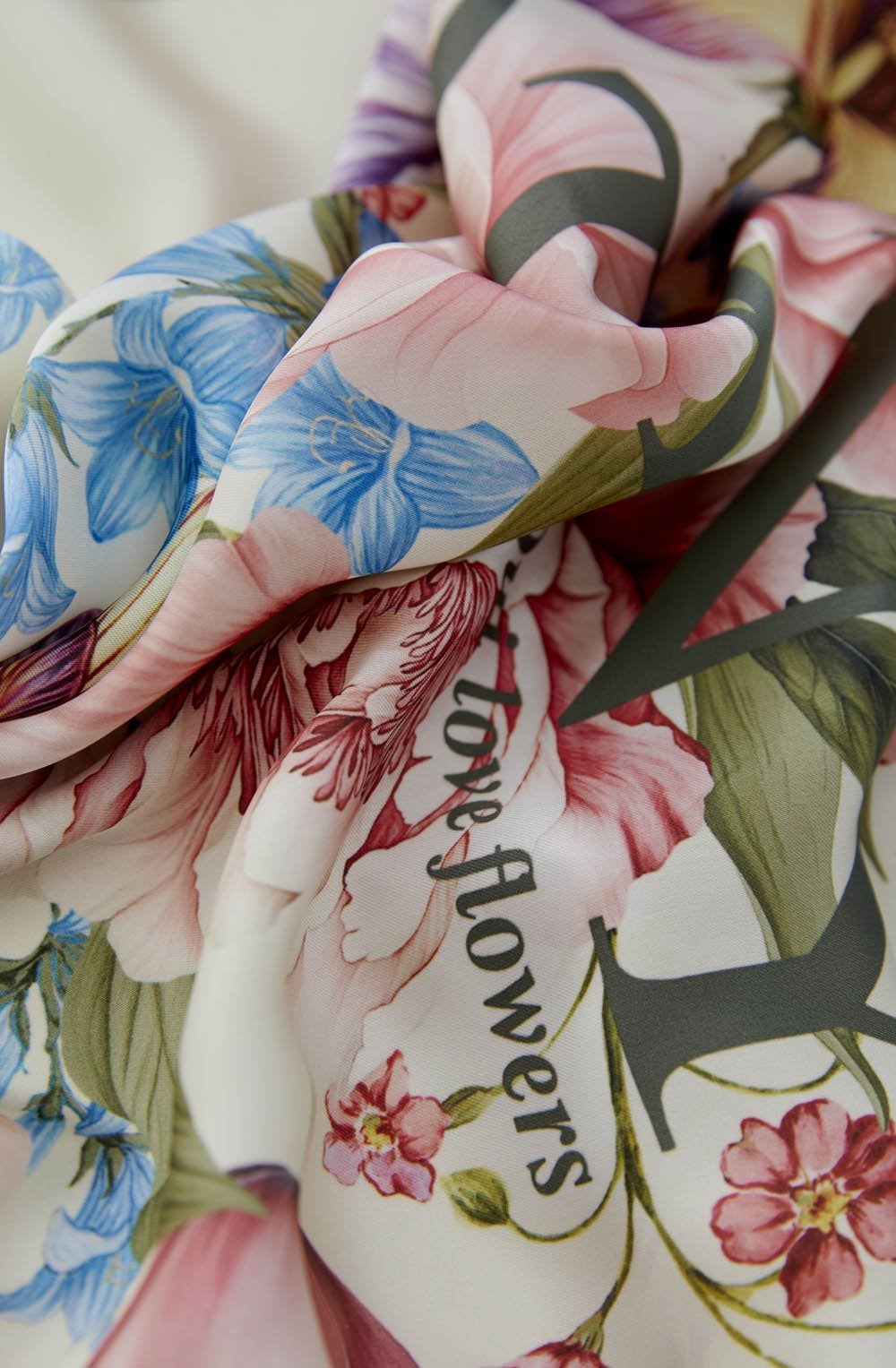 Botany Bliss Silk Touch Square Scarf