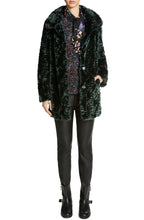 Bottle Green Faux Fur Coat