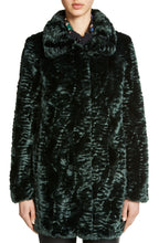 Bottle Green Faux Fur Coat