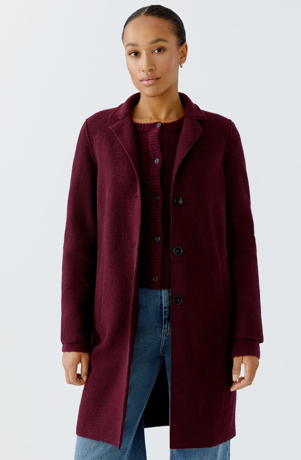 Bramble Berry Boiled Wool Coat