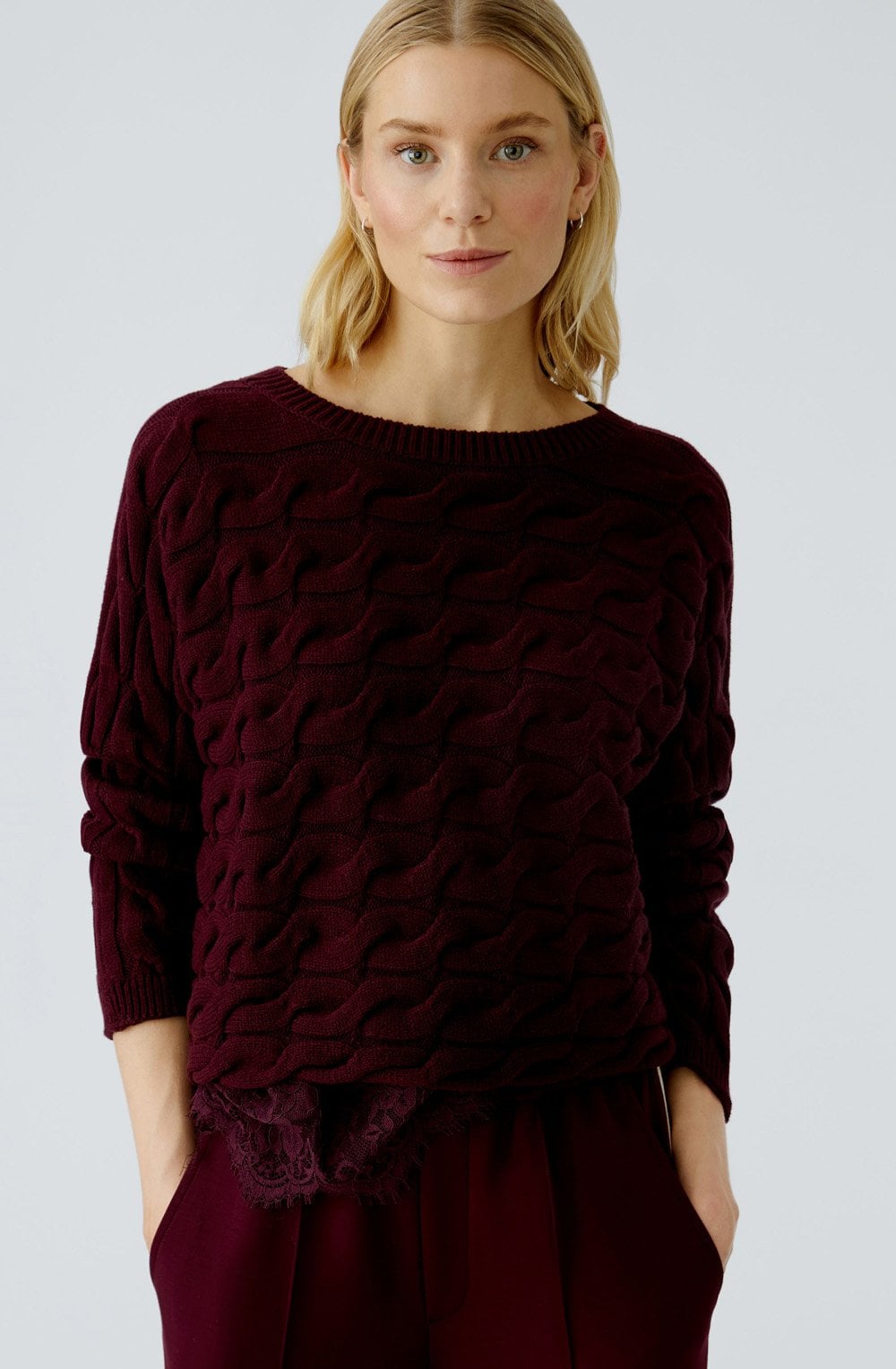 Bramble Berry Cable Knit Boxy Jumper