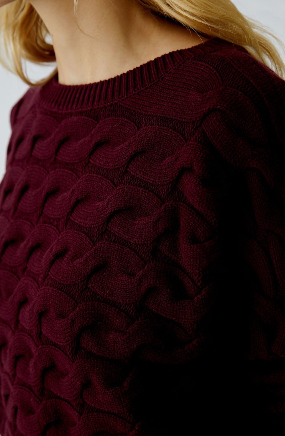 Bramble Berry Cable Knit Boxy Jumper