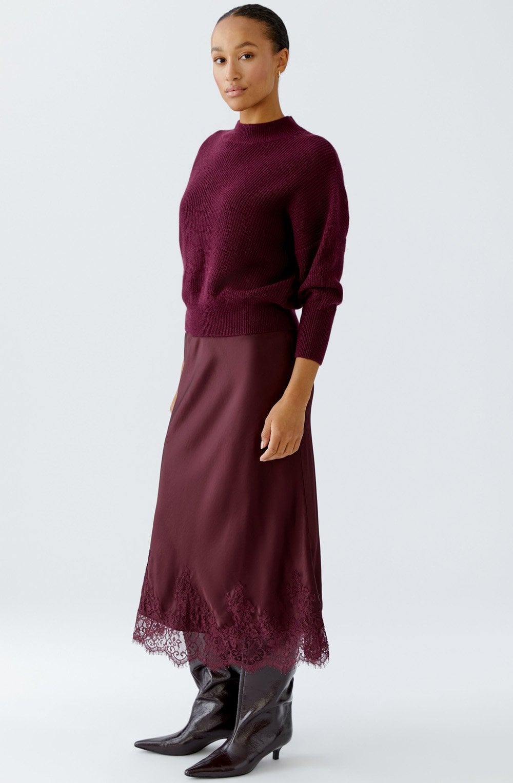 Bramble Berry Funnel Neck Jumper