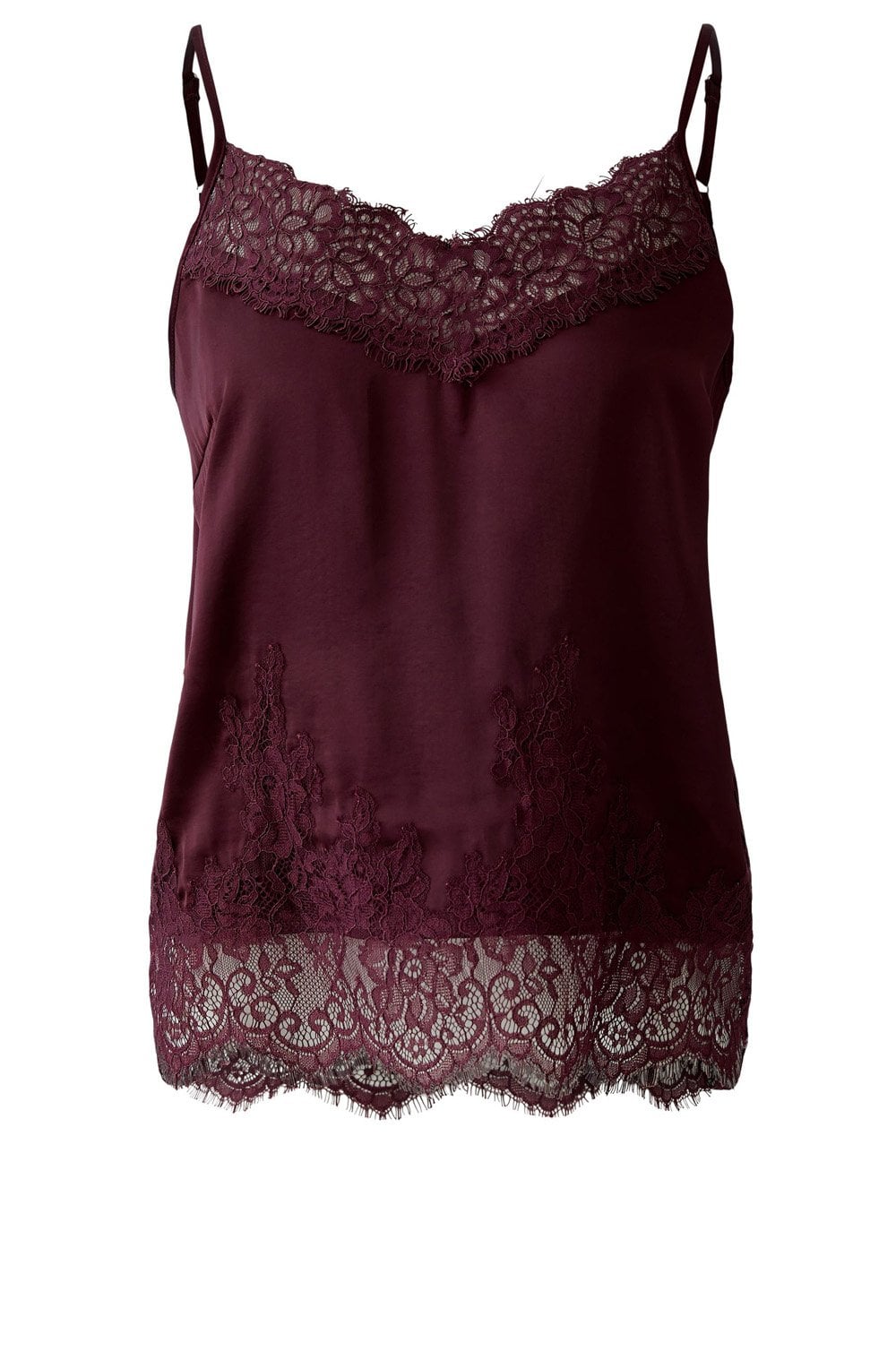 Bramble Berry Lace and Satin Camisole