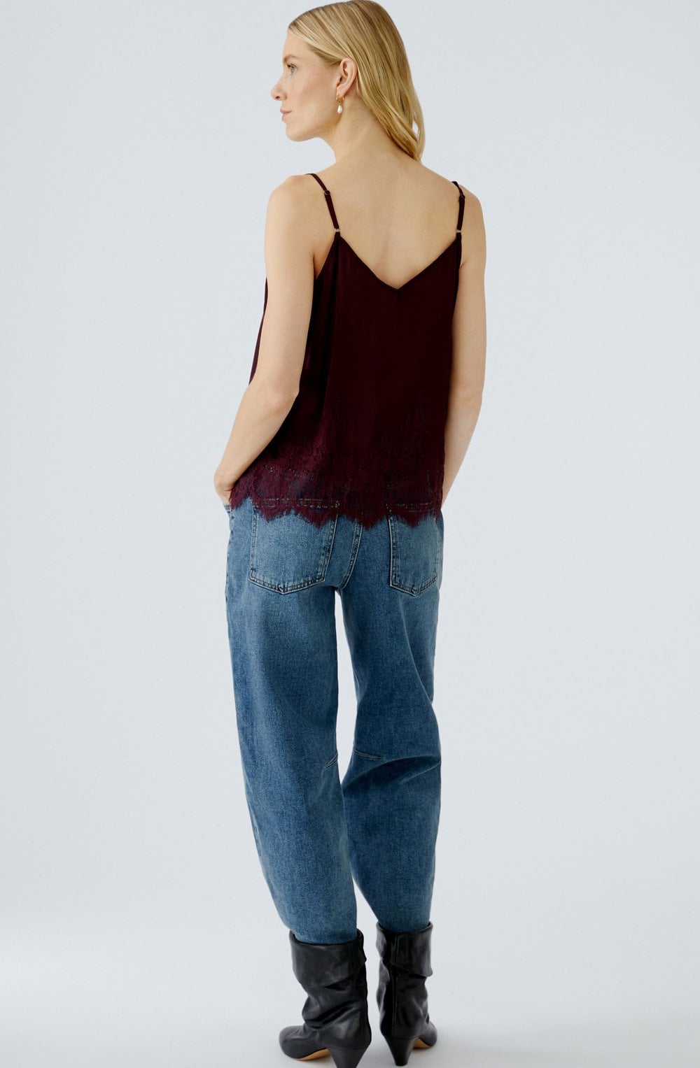 Bramble Berry Lace and Satin Camisole