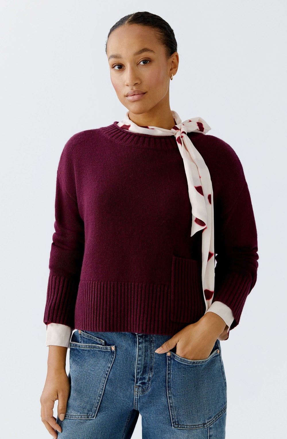Bramble Berry Large Patch Pocket Jumper