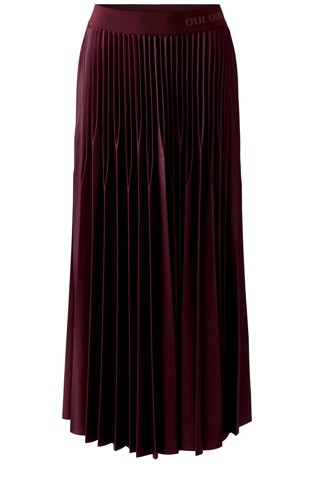 Bramble Berry Pleated Gloss Coated Skirt