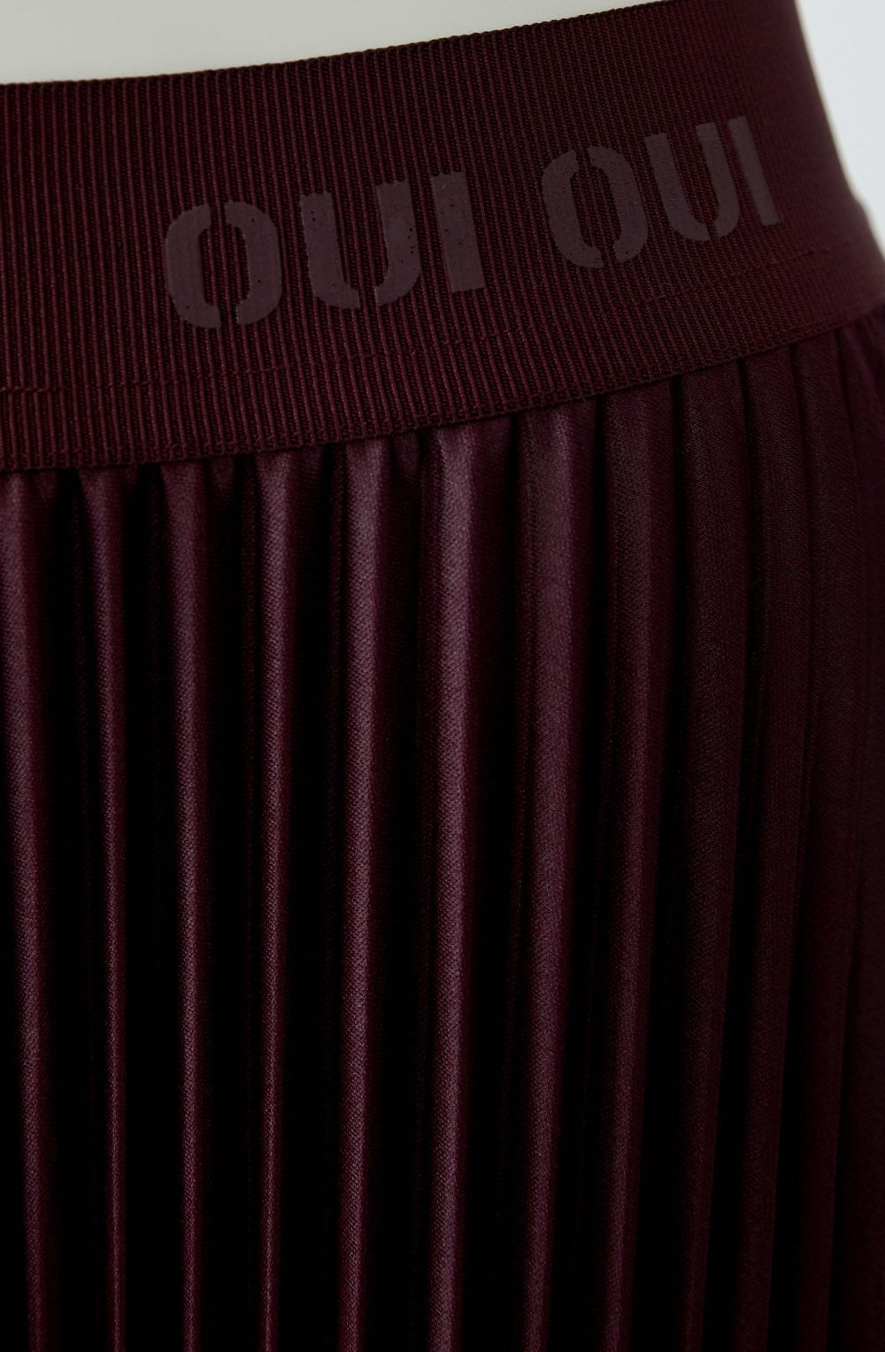 Bramble Berry Pleated Gloss Coated Skirt
