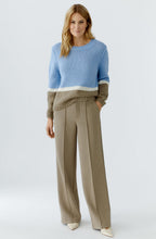 Brindle Khaki Cream Contrasting Stripe Sporty Trousers