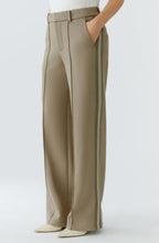 Brindle Khaki Cream Contrasting Stripe Sporty Trousers