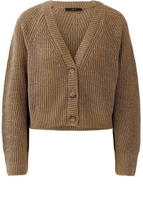 Bronze Shimmer Knitted Cardigan