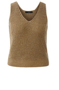 Bronze Shimmer Knitted Vest Top