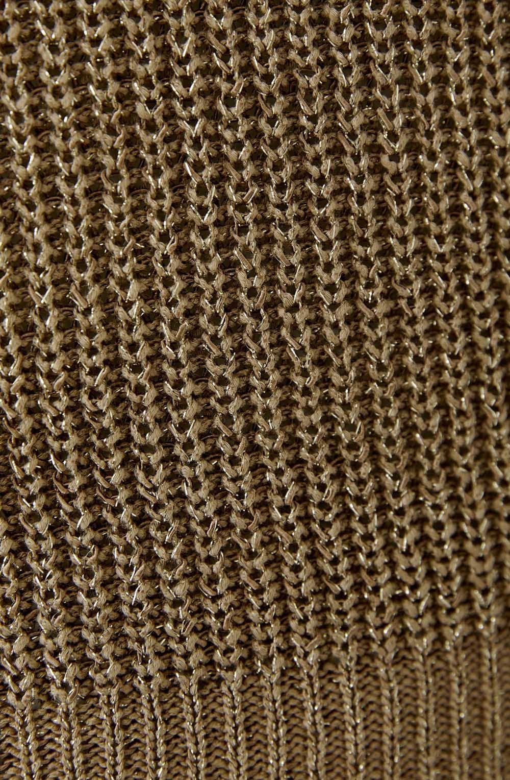 Bronze Shimmer Knitted Vest Top