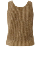 Bronze Shimmer Knitted Vest Top